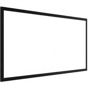 Pantalla de Proyección de 130 Pulgadas de Diagonal, Relación de Aspecto 16:9, 4K HD, Marco de Aluminio, Montaje en Pared, Marco Fijo, para Cine en Casa, Oficina, Proyector de Películas - Product Image 1