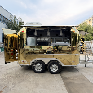 New Fashion Horse Churros Cart Design Fast Trailer <b>Mobile</b> <b>Kitchen</b> Food Truck Coffee Van - Product Image 6