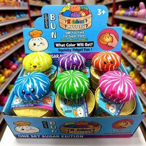 Juguete antiestrés de peluche con forma de bollo, juguete grande para apretar, mini bollo de vapor realista de rebote lento para aliviar el estrés - Product Image 1