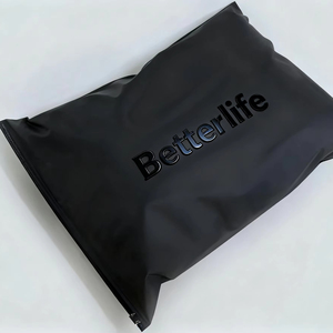 Chất lượng cao Matte đen tùy chỉnh UV in logo quần áo Frosted dây kéo khóa túi cho bao bì quần áo giày - Product Image 1