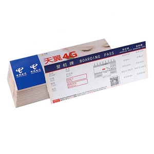 Tùy chỉnh logistic nhiệt bản sao giấy chuyến bay vé tông xe buýt vé máy bay có thể in vé - Product Image 1