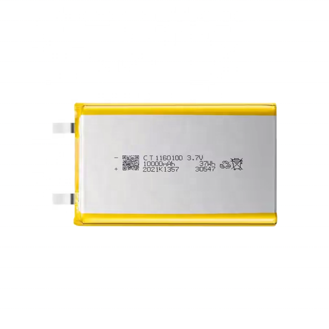 High Quality Flat 1160100 Lipo Battery Cell 3.7v 10000mAh Lithium Ion Polymer Battery