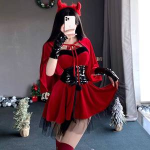 Disfraz de Cosplay de HP Little Devil para Halloween y Navidad, Atuendo Sexy para Escenario, Vestido de Streamer para Discoteca con Estampado de Personajes - Product Image 3