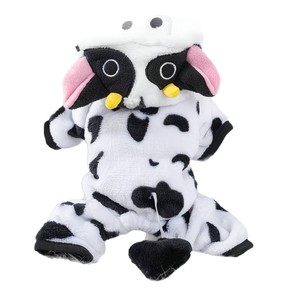 Ropa linda y cálida para gatos, ropa para mascotas con temática de vacas, ropa de invierno para perros, ropa de otoño e invierno para Año Nuevo, dibujos animados - Product Image 5