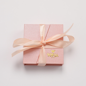 Luxury Modern Square Paper Jewelry Gift Packaging Personalized Logo Necklace <b>Storage</b> <b>Box</b> - Product Image 3