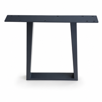 Pieds de table en acier robuste de luxe moderne, thermolaqués, pour tables basses et de salle à manger, appartement, salon, chambre, hôtel, bureau