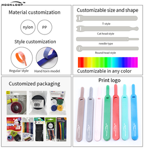 Wholesale Black Back to Back <strong>Hook</strong> <strong>and</strong> <strong>Loop</strong> Fastener Colorful Reusable Cable Ties Strap Elastic <strong>Hook</strong> <strong>and</strong> <strong>Loop</strong> Fabric Tape Roll - Product Image 6