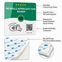 Carte NFC personnalisée avec code QR en acrylique 13,56 MHz et bande magnétique pour accès aux programmes de fidélité des restaurants et hôtels
