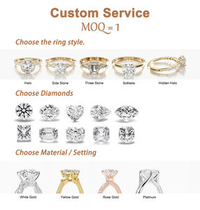 GIA認定クラシックプリンセスカット<span class=keywords><strong>3</strong></span>石婚約指輪カスタムウェディングジュエリー女性用ソリッドゴールドダイヤモンドメインストーン - Product Image 5