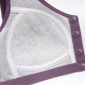 005 # coton fileté bouton avant respirant Sexy été tricoté sous-vêtements push-<span class=keywords><strong>up</strong></span> gilet créatif d'âge moyen grande taille 38-62 - Product Image 3