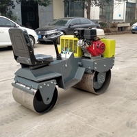 Rouleau compacteur à double tambour pour bébé, 600kg, 60cm de largeur, rouleaux pour route, à vendre