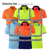 Camiseta Reflectante con Logotipo Personalizado, Camiseta Polo de Secado Rápido, Ropa de Seguridad de Manga Corta, Ropa de Trabajo de Seguridad de Malla, Camiseta Polo