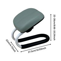 Muslimt Confortable Chaise de Prière Remplie d'Eponge en PU pour la Maison Studio Banc de Méditation Tabouret de Yoga Accessoires et Outils de Support