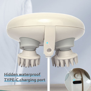 Köpekler ve kediler için baş masaj aleti elektrikli Pet masaj, IPX7 su geçirmez akülü köpek kedi masaj aleti, 4 masaj kafaları - Product Image 4