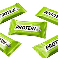 Matcha Protein Bar Mini Square Rendah Karbohidrat Camilan Energi Teh Hijau Nutrisi Kebugaran