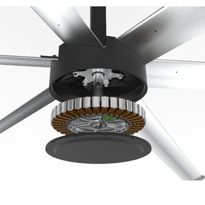 Ventilateurs à basse vitesse surdimensionnés à haut volume <span class=keywords><strong>de</strong></span> 7.3m 24 pieds <span class=keywords><strong>Ventilateur</strong></span> industriel à grande portée <span class=keywords><strong>Ventilateur</strong></span> <span class=keywords><strong>de</strong></span> ventolation et <span class=keywords><strong>de</strong></span> déstratification <span class=keywords><strong>Ventilateur</strong></span> électrique - Product Image 3