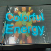 Panneau d'affichage flexible de fenêtre à LED en verre transparent pour l'utilisation d'ascenseur d'écran LED de supports publicitaires vidéo