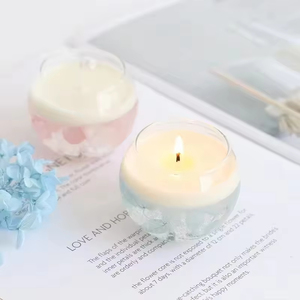 Venta al por mayor de velas de cera de soja de flores preservadas-Aromaterapia hecha a mano, decoración del hogar a granel y suministros de regalo - Product Image 3