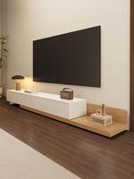 Mueble de TV moderno al por mayor Mueble de TV de pie negro de alta calidad Mueble de pared de salón Material del armario