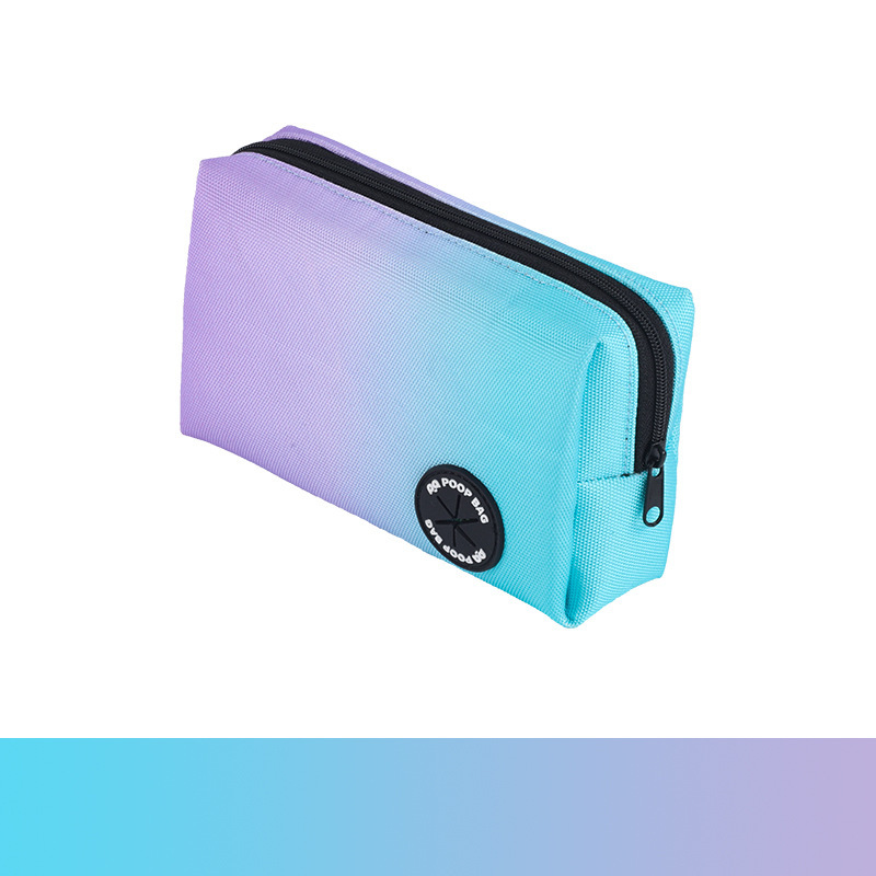 Blue-pink gradient-waist bag style