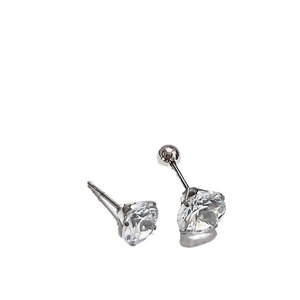 <b>Helix</b> Cartilage <b>Stud</b> Earrings Stainless Steel | 0.8mm Thread Rod Zirconia Body Piercing Jewelry Wholesale - Product Image 5