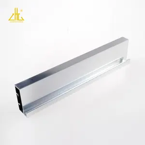 Mirror shiny aluminum extrusion frame supplier with kitchen door handles, d profile kitchen aluminium profile handle