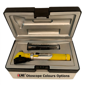 Otoscopio Manual Profesional de Fibra Óptica Amarillo, Juego de Instrumentos de Alta Calidad con Certificación CE, Ligero, para Uso Clínico - Product Image 1