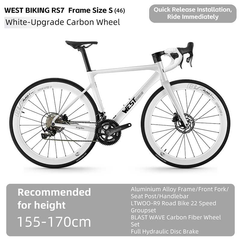 Roue en carbone blanc-S