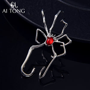 أقراط متدلية عصرية بتصميم العناكب من سبائك معدنية، الأكثر مبيعًا على إنستغرام، بأسلوب هيب هوب متين وريترو ملون ومضحك للمراهقين - Product Image 5