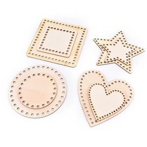 Base De Panier Au Crochet Narvierge En Bois Naturel Massif, Panier Astronomique Pour Bricolage, Fournitures De Tissage, Artisanat, Accessoires De Sac Exécutif