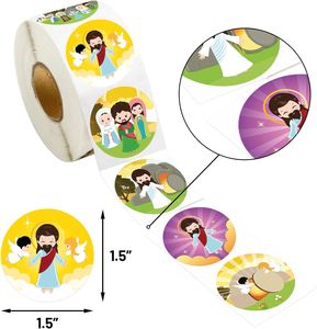 Wholesale 500Pcs <b>Stickers</b> Kids Children Gifts for Party <b>Easter</b> Sceme Self-Adhesive Classroom Bible Decoration - Product Image 3