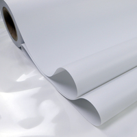 Rouleau de bâche PVC rétroéclairée 510 g/m² 3,2 m Blanc Mat Haute Transmittance Imperméable Résistant aux UV/à l'eau Matériau anti-déchirure