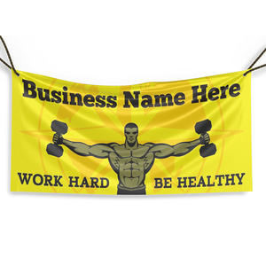 Bannière en vinyle portable avec <span class=keywords><strong>citation</strong></span> de <span class=keywords><strong>motivation</strong></span> pour les centres de remise en forme intérieurs et extérieurs, comprend des anneaux pour accrocher la bannière de <span class=keywords><strong>motivation</strong></span> pour l'<span class=keywords><strong>entraînement</strong></span> - Product Image 1