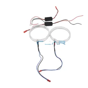 ALECAR Blue color Car led Ring Projector Crystal Angel Eyes per hid xenon projector lens light - Product Image 1