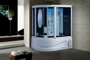 Cabina <span class=keywords><strong>de</strong></span> Ducha <span class=keywords><strong>de</strong></span> <span class=keywords><strong>Vapor</strong></span> Independiente Moderna <span class=keywords><strong>de</strong></span> Acrílico <span class=keywords><strong>con</strong></span> <span class=keywords><strong>Hidromasaje</strong></span>, 8 Jets, Cascada LED y Spa, Garantía <span class=keywords><strong>de</strong></span> 3 Años - Product Image 3