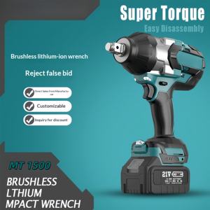 Clé à chocs 3/4 Square Drive 1500Nm avec clés électriques à lumière LED pour la réparation de voitures et de rails M12-M36 boulons clé à main - Product Image 2