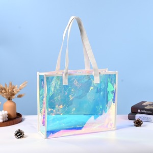 Wholesale Clear PVC Tote <b>Bag</b> Waterproof <b>Transparent</b> Shopping <b>Bag</b> For Retail Promotion - Product Image 3