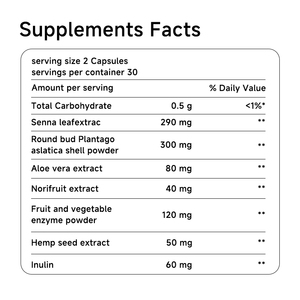 Suplemento Natural a Base de Hierbas para la Salud Digestiva e Intestinal, Limpieza e Desintoxicación Intestinal, 60 Cápsulas, GMP ISO HACCP, Candida Cleanse OEM - Product Image 4