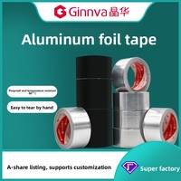 Ruban adhésif en aluminium Ginnva pour l'étanchéité des tuyaux d'extraction de fumée, réparation des fuites, isolation thermique, résistant à la température, 60 mm