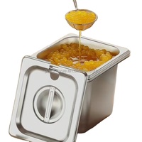Chauffe-Plat Professionnel Queenwins en Acier Inoxydable 201/304 Écologique de Qualité Alimentaire, Grande Taille