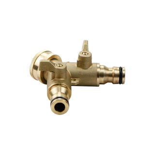 אביזרי צינור פליז דו-כיוונית מפצל מתאם פיפל לחיבור קל - Product Image 3