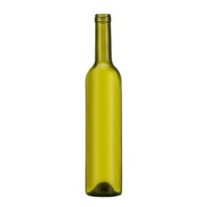 Best-selling500ml Bouteille en verre de vin rouge vert foncé vintage avec film d'étanchéité en liège et bois tendre pour vin rouge sec, <span class=keywords><strong>vodka</strong></span> et tequila. - Product Image 1