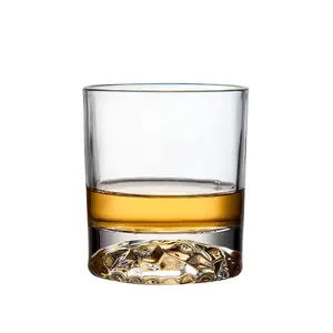 Verre à whisky de luxe à fond épais cristal clair verre à whisky de haute qualité whisky vin utilisation