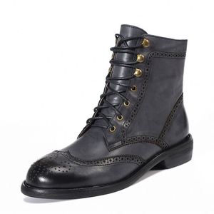 Botas de Montar de Cuero de Primera Calidad para Mujer, Ajuste Ancho, Cuero de Grano Completo, Hechas a Mano, Estilo Retro, Forradas de Piel, Botines - Product Image 6