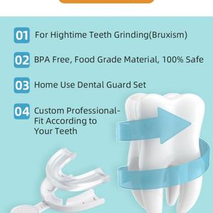 Protector Dental Nocturno Moldeable para Bruxismo y Rechinar de Dientes con Estuche de Almacenamiento - Product Image 6
