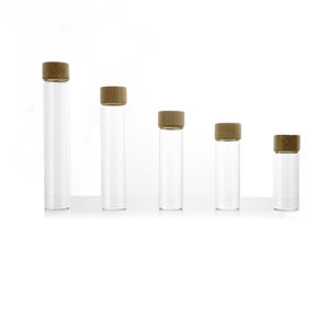 Pot de rangement en verre pour <span class=keywords><strong>cuisine</strong></span> Récipient hermétique pour épices avec couvercle en bois d'acacia pour assaisonnements herbes grains de café - Product Image 5