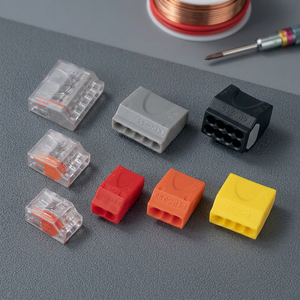 Efficient Red PA Push-in Wire Connectors with 450V Rating for Quick Electrical Connections in Building & <b>Lighting</b> - Product Image 2
