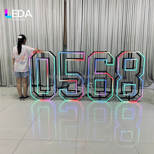 LEDA Customized 4ft Foldable Led <b>Marquee</b> Numbers <b>Light</b> up Letter Sign Led Metal Illuminated Letters for Outdoor Advertising - Product Image 6