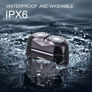 WINNING STAR <span class=keywords><strong>ST</strong></span>-5844 Tondeuse à <span class=keywords><strong>barbe</strong></span> électrique pour homme, double lame magnétique, utilisation en voiture, rechargeable par USB - Product Image 4