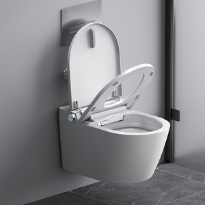 Ensemble de toilettes intelligentes avec chasse d'eau intelligente, bidet, élément chauffant, eau chaude, nettoyage, siège <span class=keywords><strong>à</strong></span> fermeture douce, toilettes sur pied - Product Image 6